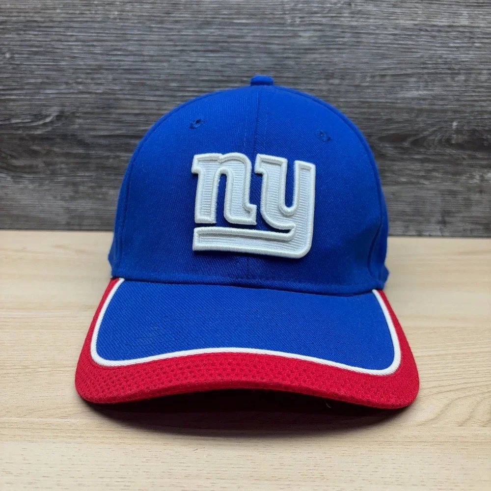 New‎ York Giants Hat Cap Flex Fit Blue Red NFL Football M/L New Era NY